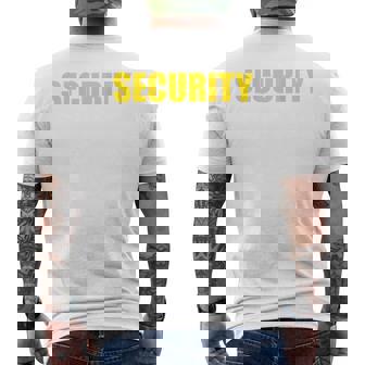 セキュリティ 背面のみ メンズTシャツ バックプリント - Kawaiitshirt