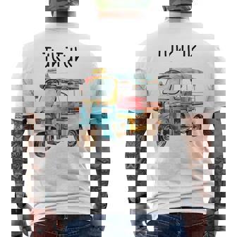 タイ トゥクトゥク バンコク メンズTシャツ バックプリント - Kawaiitshirt