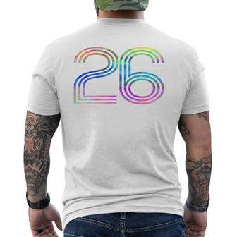 タイダイシャツ ナンバー26 レトロユニフォーム バックプリントジャージ メンズTシャツ バックプリント - Kawaiitshirt