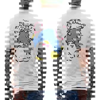 タキシードサム テニス ライトカラー メンズTシャツ バックプリント - Kawaiitshirt