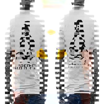 タックスlinuxペンギン-Sudorm-Rfコンピューターサイエンスコンピューター Tux Linux メンズTシャツ バックプリント - Kawaiitshirt