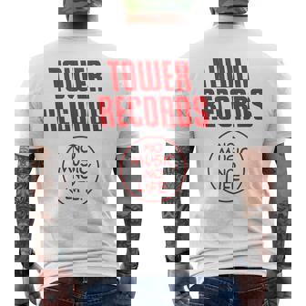タワーレコード 音楽 レトロ ヴィンテージ 生活 メンズTシャツ バックプリント - Kawaiitshirt
