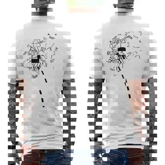 タンポポ トロンボーンシャツ トロンボニスト用 メンズTシャツ バックプリント - Kawaiitshirt