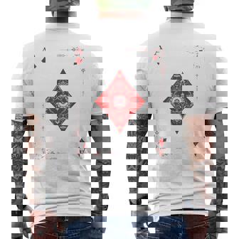 ダイヤのエース トランプ メンズTシャツ バックプリント - Kawaiitshirt