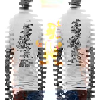 ダックスフント ドイツ服 オクトーバーフェスト レーダーホーゼン メンズ 乾杯 メンズTシャツ バックプリント - Kawaiitshirt