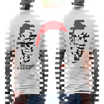 ダッジデーモンサンタハット赤 メンズTシャツ バックプリント - Kawaiitshirt