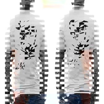 ダリの肖像画 メンズTシャツ バックプリント - Kawaiitshirt