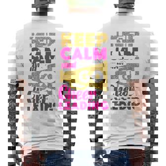 チア チアリーディング Keep Calm And Go チアリーディング メンズTシャツ バックプリント - Kawaiitshirt