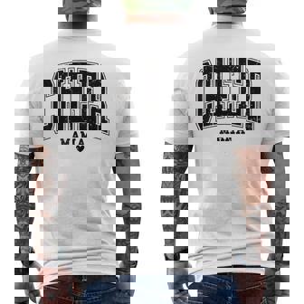 チアママ ハートフェルト応援チアリーディングママ 母の日 メンズTシャツ バックプリント - Kawaiitshirt