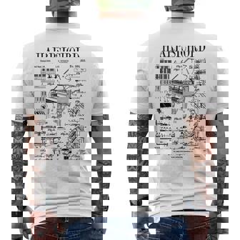 チェンバロ奏者 ヴィンテージ 特許 鍵盤 楽器 長袖tシャツ メンズTシャツ バックプリント - Kawaiitshirt