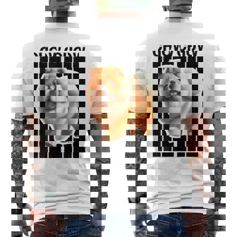 チャウチャウ犬愛好家 メンズTシャツ バックプリント - Kawaiitshirt