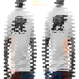 ツキノワグマ 動物愛好家 野生動物 自然 ハイキング ギフト メンズTシャツ バックプリント - Kawaiitshirt