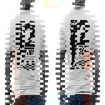 ツートーンスカ音楽チェッカーボード メンズTシャツ バックプリント - Kawaiitshirt