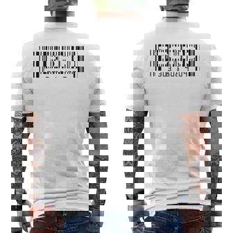 テクノ バーコード 303 808 909 メンズTシャツ バックプリント - Kawaiitshirt