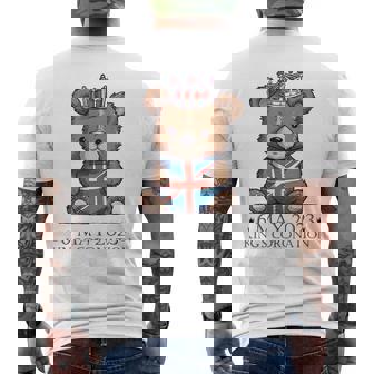テディロイヤルベア 王様の戴冠式 ユニオンジャック・チャールズ メンズTシャツ バックプリント - Kawaiitshirt