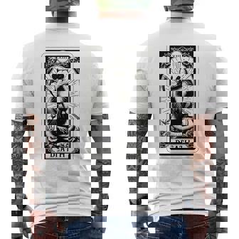 デス・ポッサム・タロット・カード 死神 ゴス ブラッククラフト オポッサム メンズTシャツ バックプリント - Kawaiitshirt
