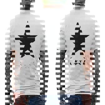 デヴィッド・ボウイ音楽ロックスターロゴ メンズTシャツ バックプリント - Kawaiitshirt