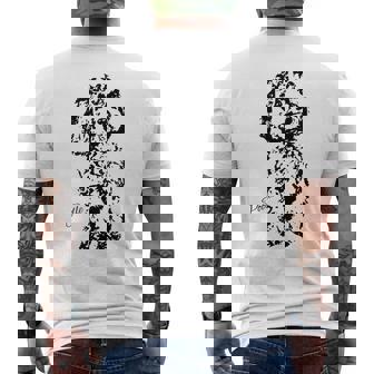 トイプードル かわいい犬好きのギフト レディース スタンダードプードル メンズ メンズTシャツ バックプリント - Kawaiitshirt