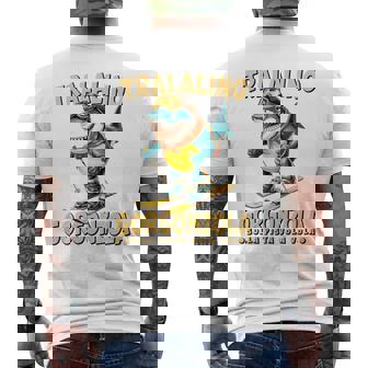 トララリーノ・ゴルゴンゾーラ – トララレロチーズミッションのスキーシャーク。 長袖tシャツ メンズTシャツ バックプリント - Kawaiitshirt