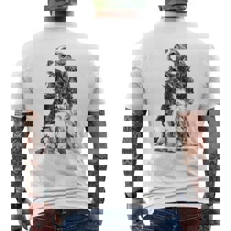 ドッグキャバリアキングチャールズ・スパニエル メンズTシャツ バックプリント - Kawaiitshirt