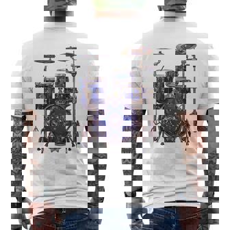 ドラム ドラマー ドラミング ドラム 長袖tシャツ メンズTシャツ バックプリント - Kawaiitshirt