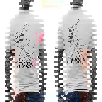 ドロンジョデザインm ホワイト メンズTシャツ バックプリント - Kawaiitshirt