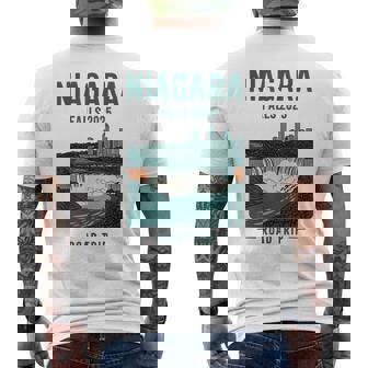 ナイアガラフォールズ ロードトリップ 2025 夏休み ナイアガラ メンズTシャツ バックプリント - Kawaiitshirt