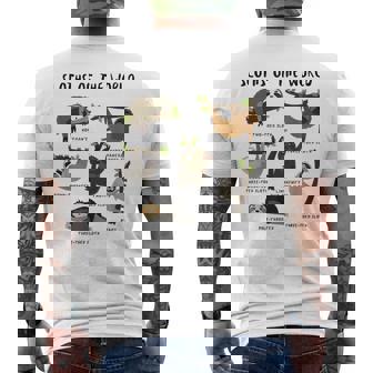 ナマケモノ 面白い動物 キュート ナマケモノ 恋人 ギフト メンズTシャツ バックプリント - Kawaiitshirt