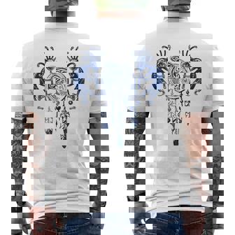 ネイティブアメリカン ココペリ クジラ ドリームキャッチャー 9 ファンファン ファン メンズTシャツ バックプリント - Kawaiitshirt