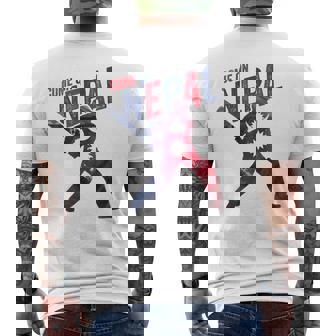 ネパールクリケットジャージ 2024 ネパール国旗サポーター クリケットファン メンズTシャツ バックプリント - Kawaiitshirt