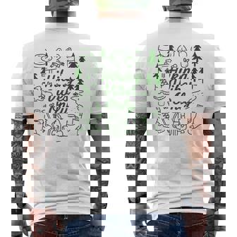 ハイキング バイブスオンリー 自然 落書き アート ミニマリスト 森林愛好家 メンズTシャツ バックプリント - Kawaiitshirt