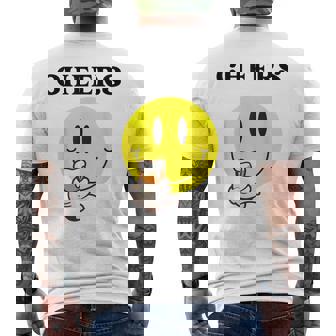 ハッピー・チアーズ・デュード メンズTシャツ バックプリント - Kawaiitshirt