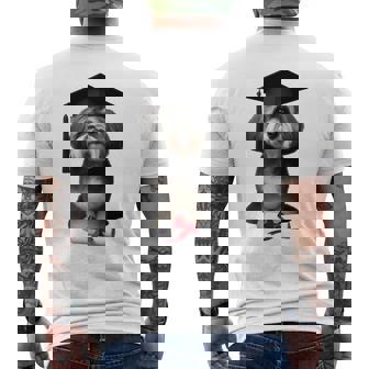 ハバニーズ犬 グラチュエーションキャップ トレーニング 学校 卒業生 オーナー 長袖tシャツ メンズTシャツ バックプリント - Kawaiitshirt