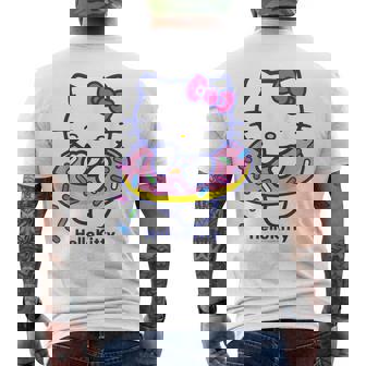ハローキティ Usデザイン うきわ メンズTシャツ バックプリント - Kawaiitshirt