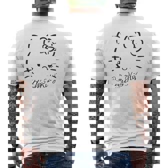 ハローキティ Usデザイン ウインク メンズTシャツ バックプリント - Kawaiitshirt