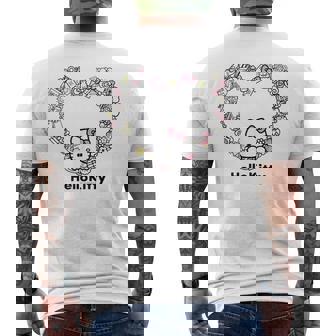 ハローキティ Usデザイン ハート メンズTシャツ バックプリント - Kawaiitshirt