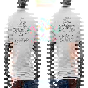 ハワイ アロハ ハワイアン ハイビスカス フラワー ハワイ サーファー 長袖tシャツ メンズTシャツ バックプリント - Kawaiitshirt