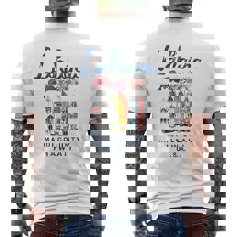 ハワイ ラハイナ マウイ ヴィンテージ サーフィン ハワイアン メンズTシャツ バックプリント - Kawaiitshirt