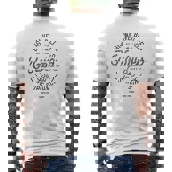 ハワイアンサーフデザインワイメアベイノースショアハワイバケーション メンズTシャツ バックプリント - Kawaiitshirt