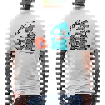 ハンギョドン 蝶ネクタイ ライトカラー メンズTシャツ バックプリント - Kawaiitshirt