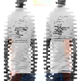 ハンザ ブランデンブルク W29 ドイツ水上飛行機 空飛ぶ雲 メンズTシャツ バックプリント - Kawaiitshirt