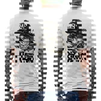 バス釣り クールなグラフィックデザイン 男性 漁師 メンズTシャツ バックプリント - Kawaiitshirt