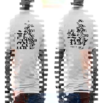 バック プリントを見る Idle Fury Don't Crykeleton Praying 泣かないで 祈る骸骨 メンズTシャツ バックプリント - Kawaiitshirt