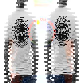 バックプリントのみ レトロ ヴィンテージ ガソリンスタンド 標準モーターオイル メンズTシャツ バックプリント - Kawaiitshirt