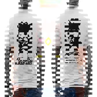 バッドばつ丸 あっかんべー ライトカラー メンズTシャツ バックプリント - Kawaiitshirt