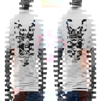 バニーフェイス サングラス付き イースターデー 男の子 男性 子供 メンズTシャツ バックプリント - Kawaiitshirt