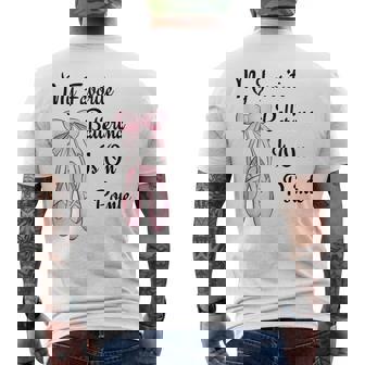 バレエバレリーナダンス My Favorite Ballerina Is On Pointe メンズTシャツ バックプリント - Kawaiitshirt