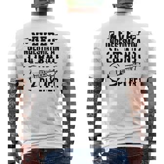 メンズ バンジョーじいさんバンジョーインストラクター メンズTシャツ バックプリント - Kawaiitshirt