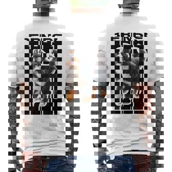 バーニーズマウンテンドッグ愛好家 メンズTシャツ バックプリント - Kawaiitshirt