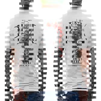 ヒップホップ ヴィンテージ エッジの効いた Y2k バックプリント ストリートウェア パンク スカル メンズTシャツ バックプリント - Kawaiitshirt